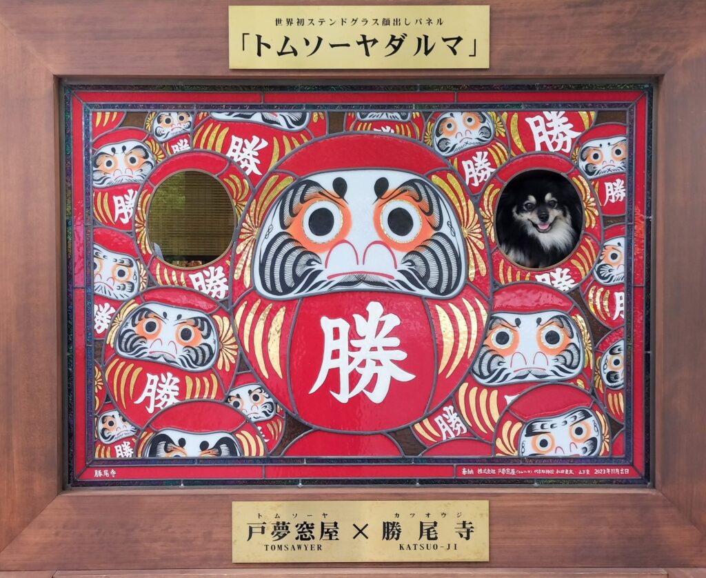 「トムソーヤダルマ」顔はめパネル