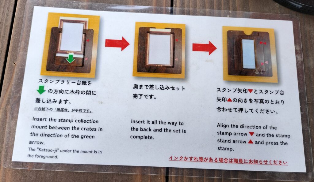 スタンプラリー説明書き
