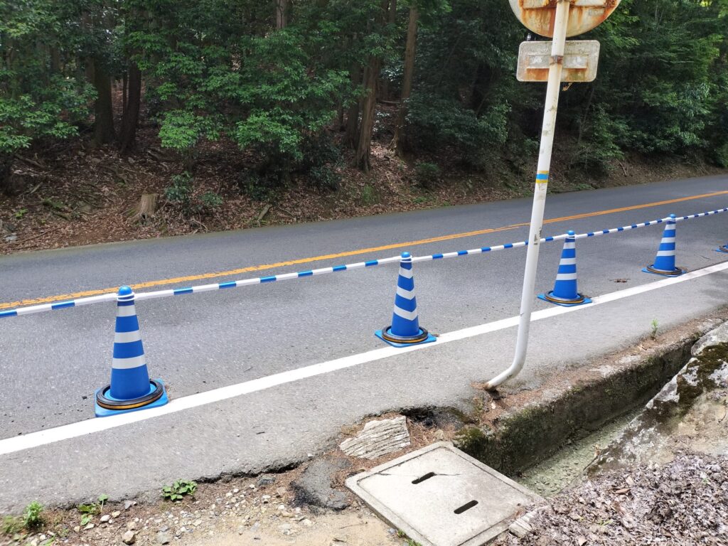 道路にでた時の光景