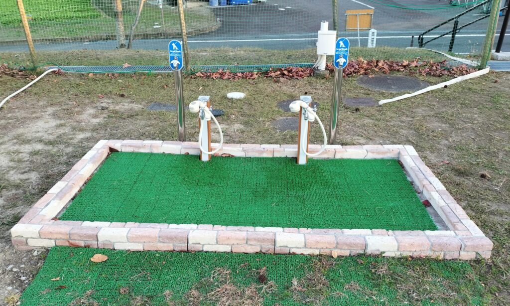 ハーベストの丘-足洗い場ドッグラン