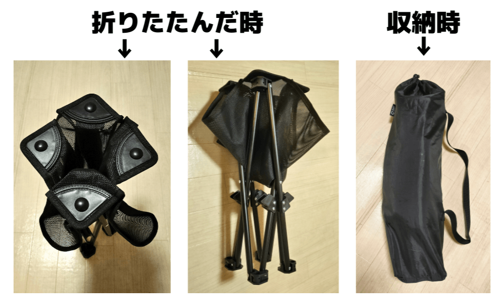 折りたたみ時